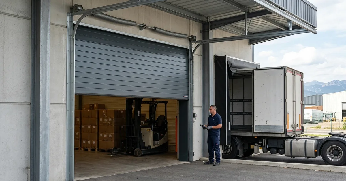Porte sectionnelle industrielle à Marseille
